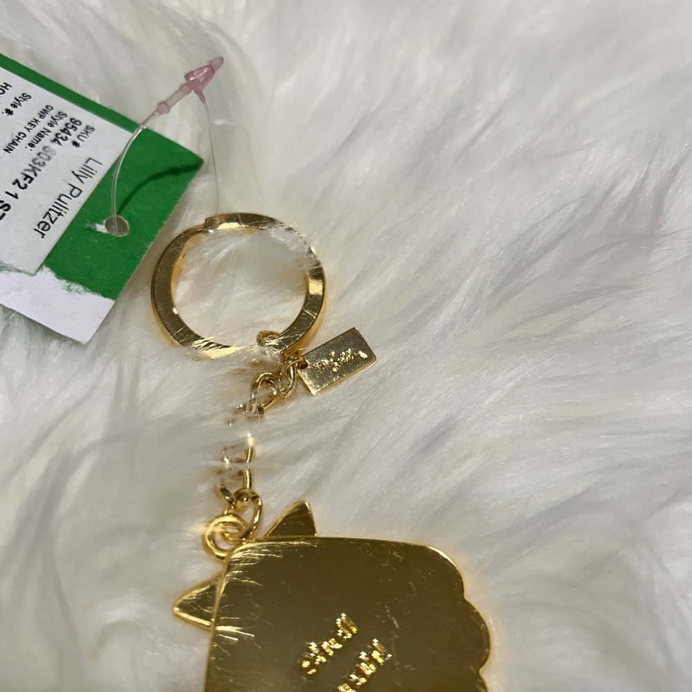 Lilly Pulitzer Shell Yeah Seashell Shaped Keychain Hotty Pink Biggest Fan Print - Picture 8 of 8
